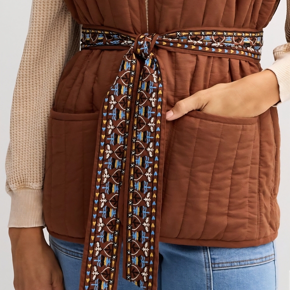 Farmers Market Brown Quilted Vest | Size XL - NWT - Picture 3 of 7